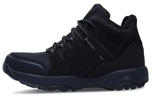 Skechers Go Walk Outdoor Textile, Leather Mid top Mountaineering Hiking Shoes Women's Black