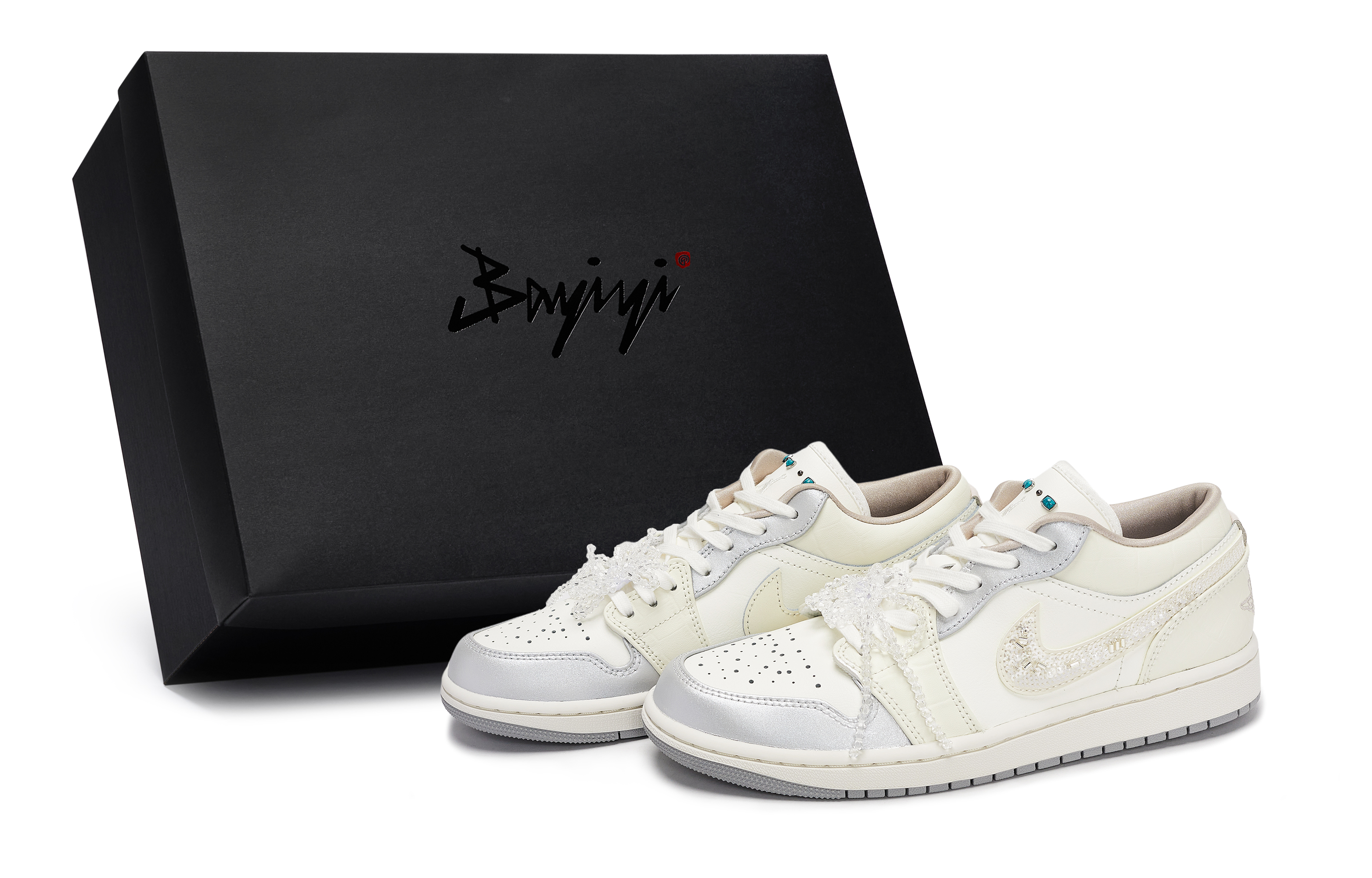 Jordan Air Jordan 1 811 Manufacturing, Sparkling Starlight, Special Shoe Box Abrasion Resistant Abrasion Resistant