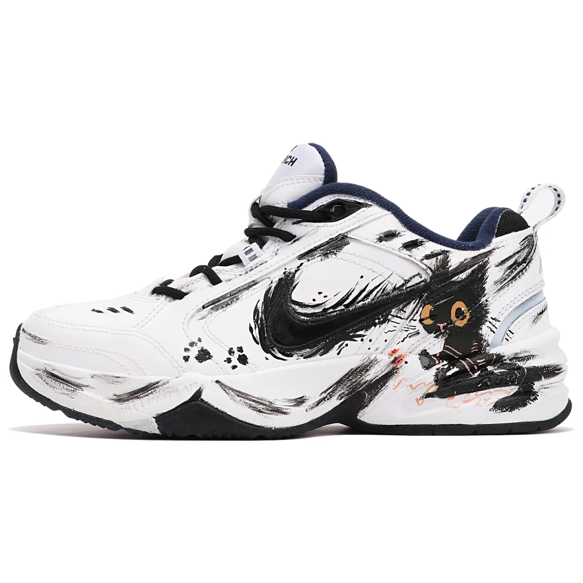 Nike Air Monarch 4 Low top Chunky Sneakers Unisex Black White