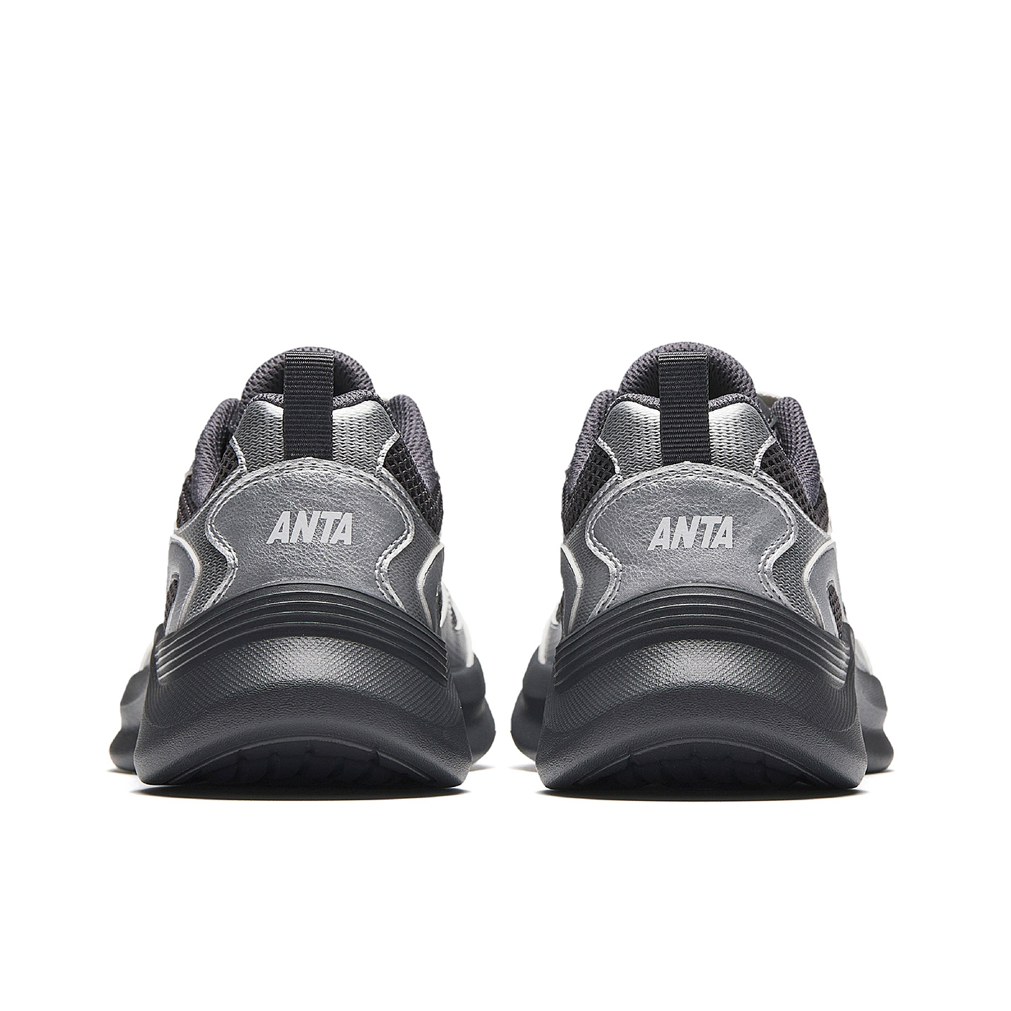 Anta Cushioning Abrasion Resistant Lightweight Low top Casual Shoes Women’s Black Silver