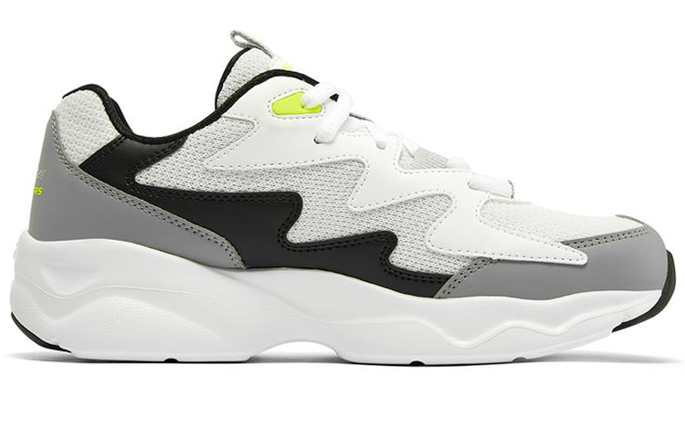 Женские кроссовки Skechers D'LITES AIRY (бело-серо-зеленый) — фото 2
