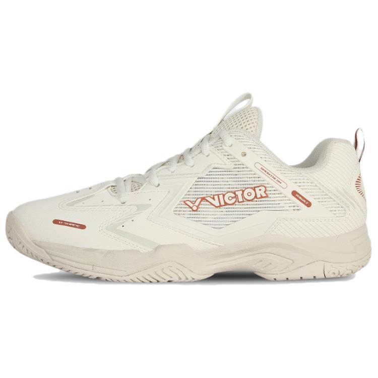 VICTOR Moisture Wicking Support Low top Badminton Shoes Unisex Beige