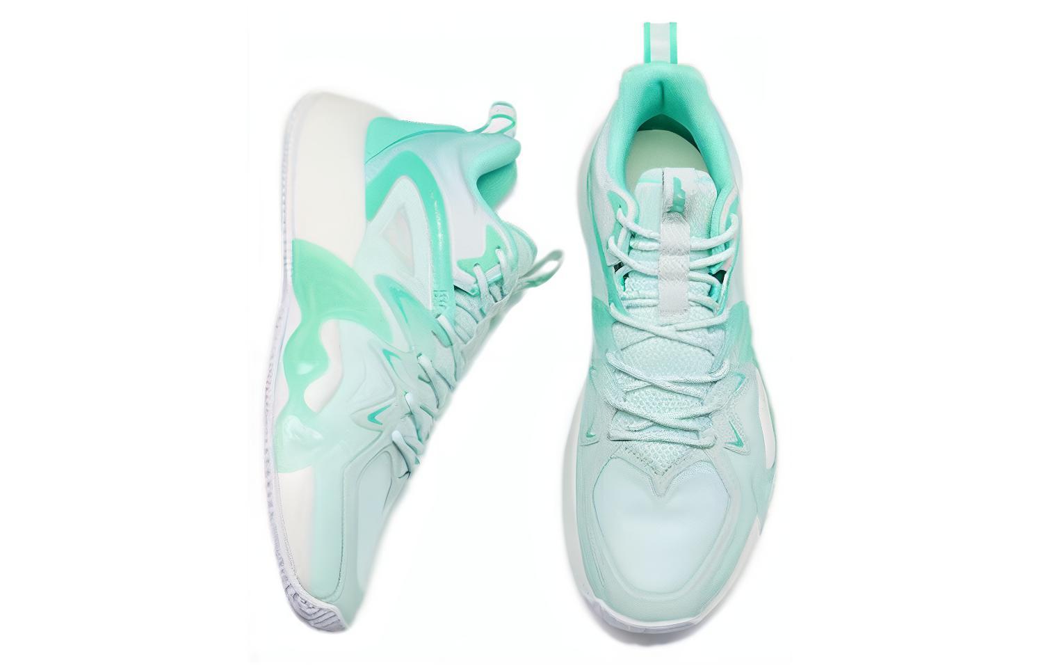 XTEP War Dog 3.5SE Cushioning Slip Resistant Abrasion Resistant Low top Basketball Shoes Men’s Foam Green