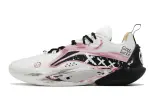Li Ning Speed 10 Basketball Shoes Unisex Low Top Black Pink White