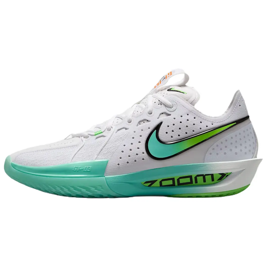 Nike G.T. Cut 3 Low top Basketball Shoes Unisex White Green