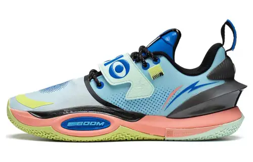 LiNing Li Ning City 10 V2 Sports Trend Versatile Non-slip Wear-Resistant Breathable Low-top Basketball Shoes Men's Blue