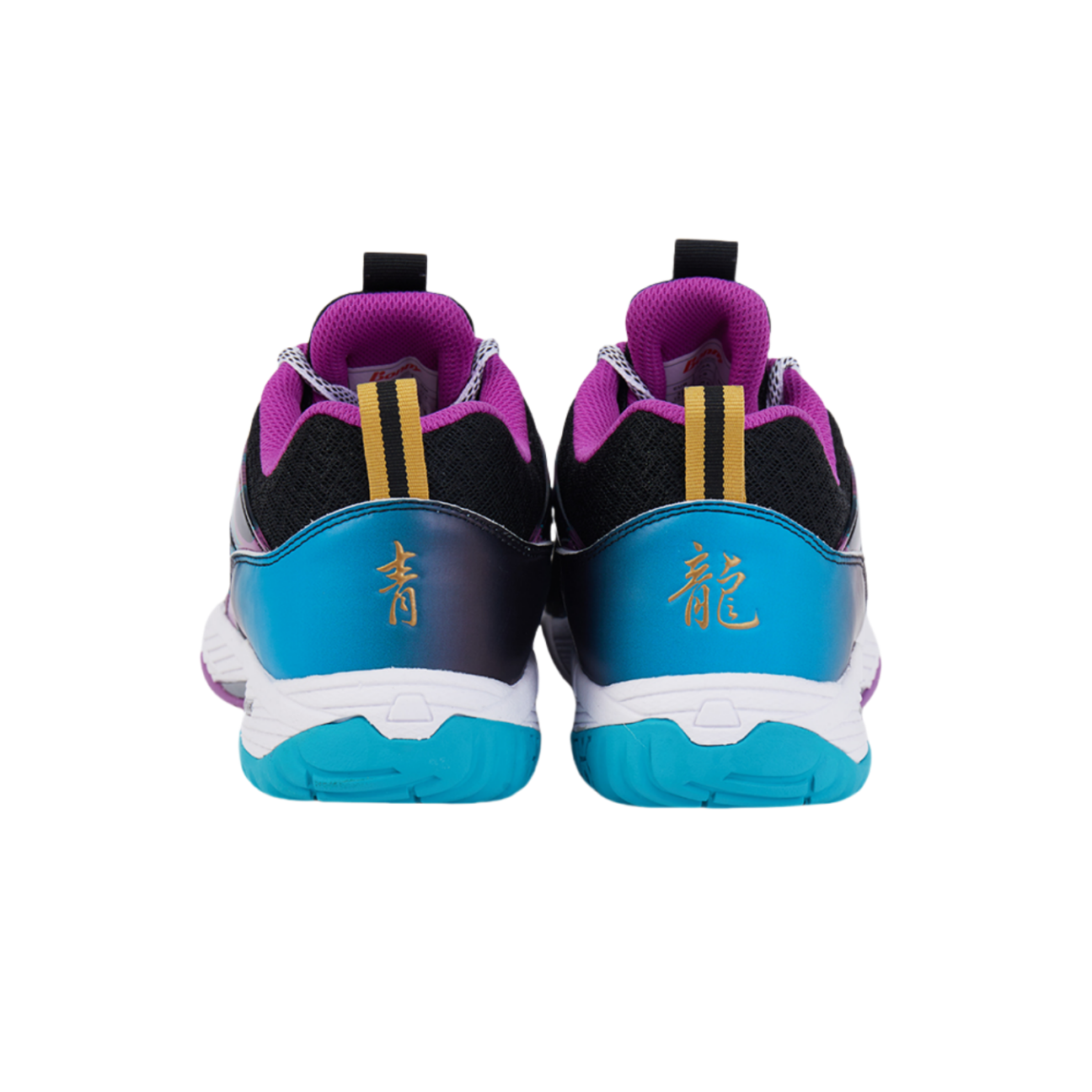 BONNY BM Cushioning Slip Resistant Abrasion Resistant Low top Badminton Shoes Unisex Black Blue