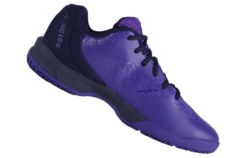 VICTOR Comfortable Slip Resistant, Abrasion Resistant, Breathable Low top Badminton Shoes Unisex Purple