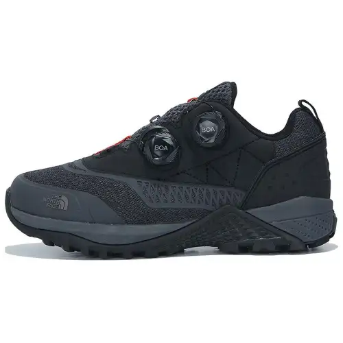 THE NORTH FACE Slip Resistant Abrasion Resistant Low top Mountaineering Shoes Men's Black