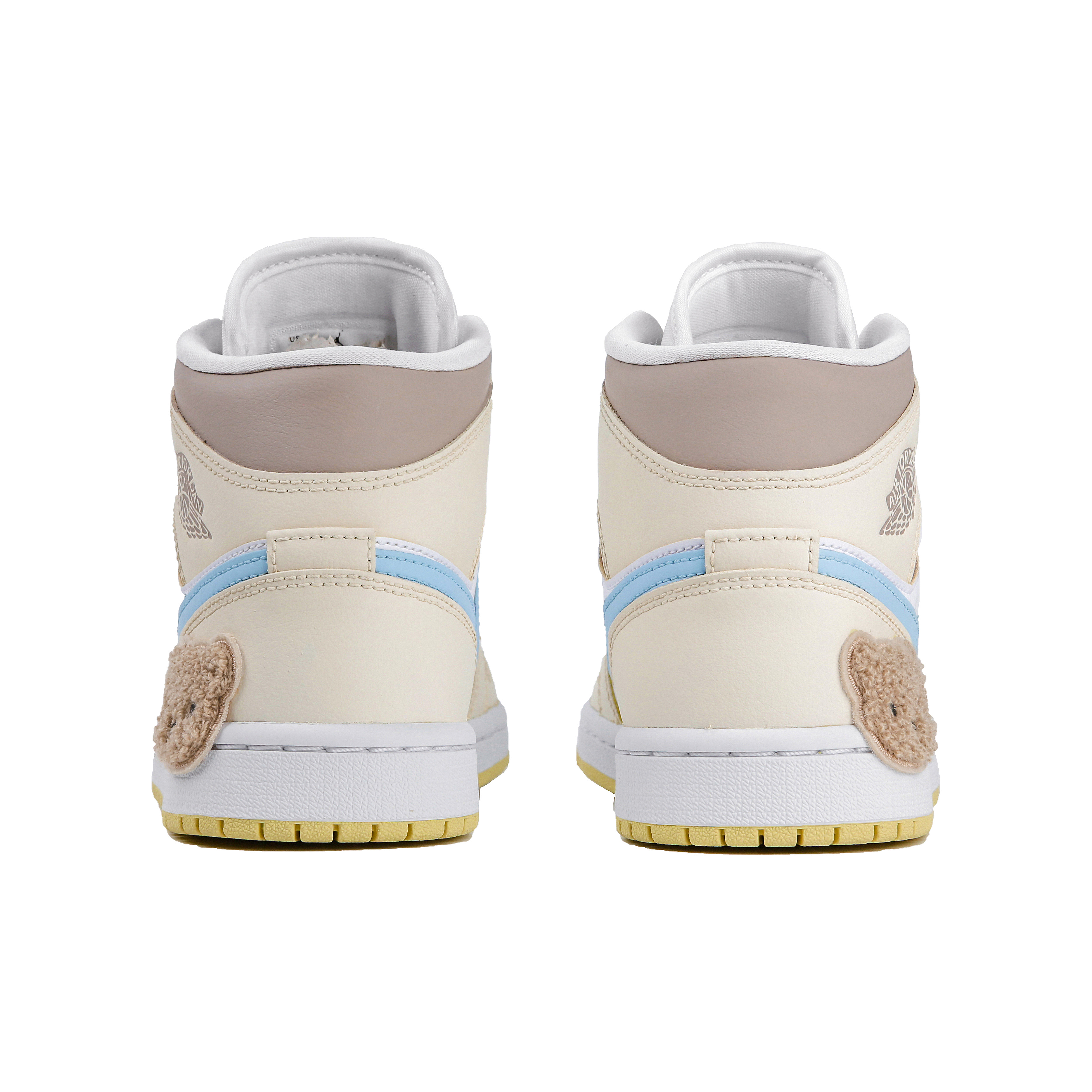 Jordan Air Jordan 1 High top Vintage Basketball Shoes Women’s White Yellow