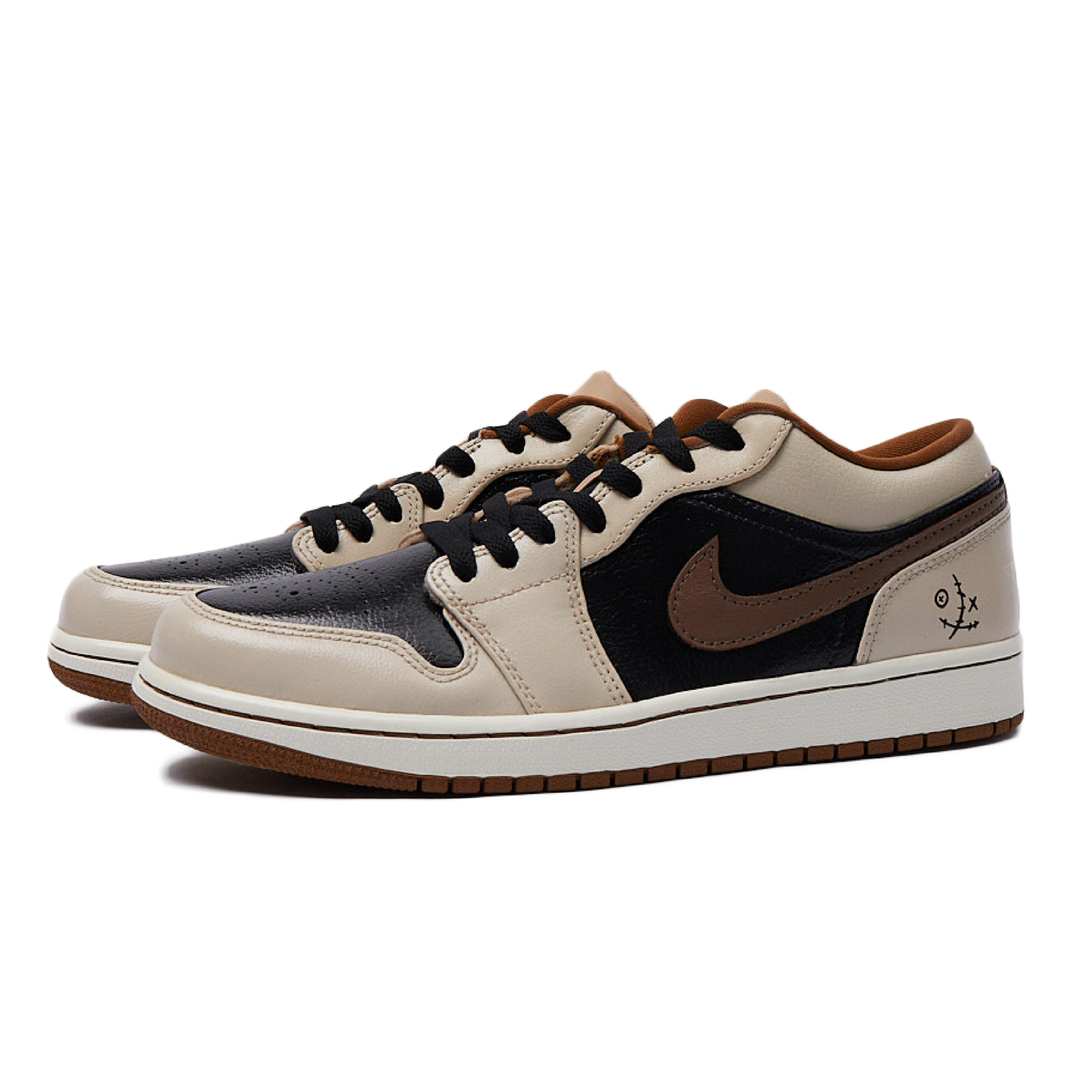 Jordan Air Jordan 1 Vintage Basketball Shoes Men’s Low Top Black/Brown