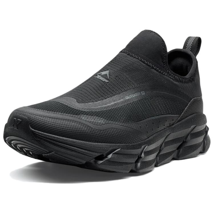 XTEP Slip Resistant Abrasion Resistant Cushioning Low top Casual Shoes Men’s Black