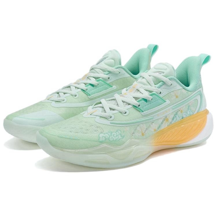 XTEP Light Feather 5 Comfortable And Trendy Slip Resistant Abrasion Resistant Low top Basketball Shoes Men’s Green