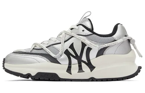 MLB Chunky Runner Height Increasing Low top Chunky Sneakers Unisex Silver
