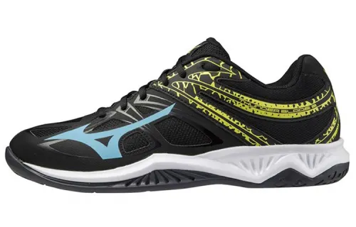 Mizuno Wave Claw Volleyball Shoes Men's Low Top Black/Blue/Yellow