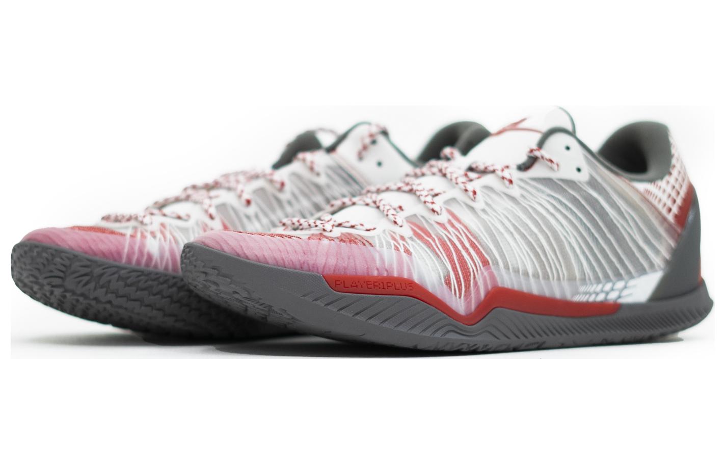 Serious Player Only Player 1 Basketball Shoes Men's Low Top Black White Red