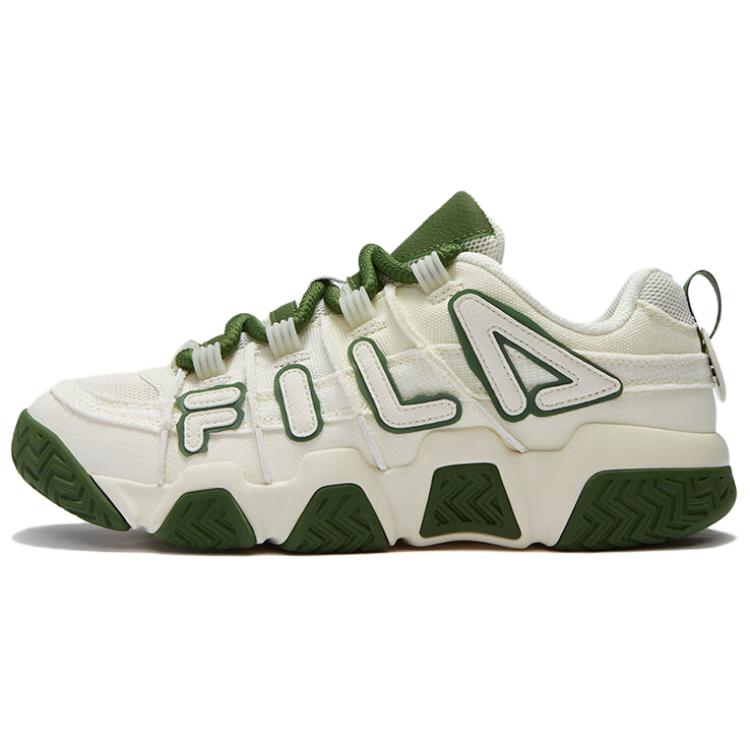 FILA FUSION BUSTER Puffy Shoes Textile, Synthetic Leather Cushioning, Wear Resistant Low top Vintage Basketball Shoes