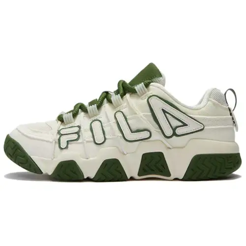 FILA FUSION BUSTER Puffy Shoes Textile, Synthetic Leather Cushioning, Wear Resistant Low top Vintage Basketball Shoes