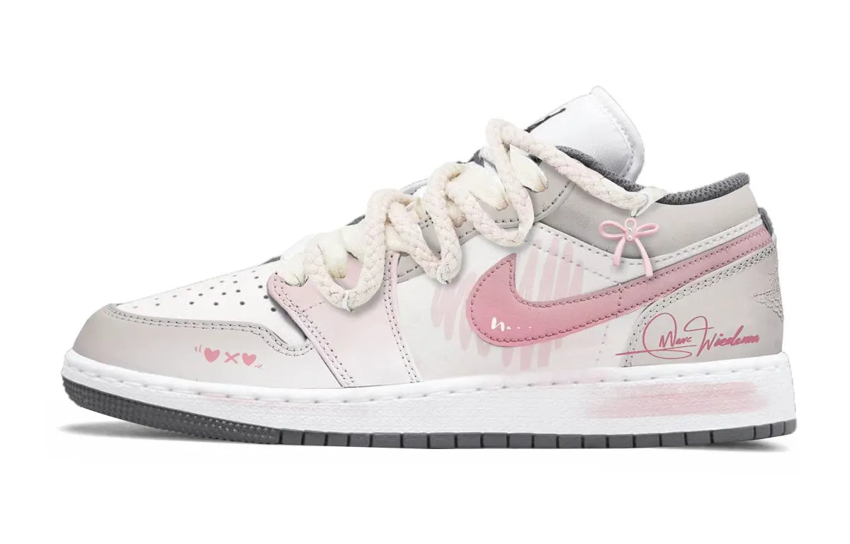 Jordan Air Jordan 1 Leather Slip Resistant Abrasion Resistant Slip Resistant Abrasion Resistant Low top