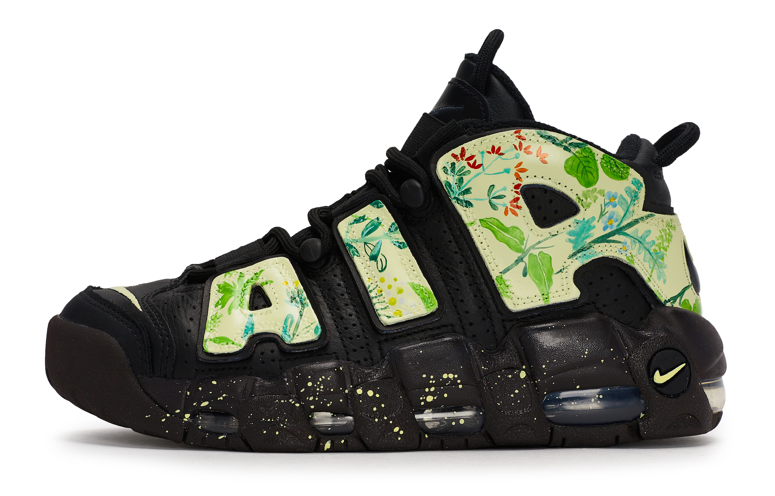 Nike Air More Uptempo 811 Manufacturing, Spring Aroma Underfoot, Special Shoe Box Abrasion Resistant Mid top