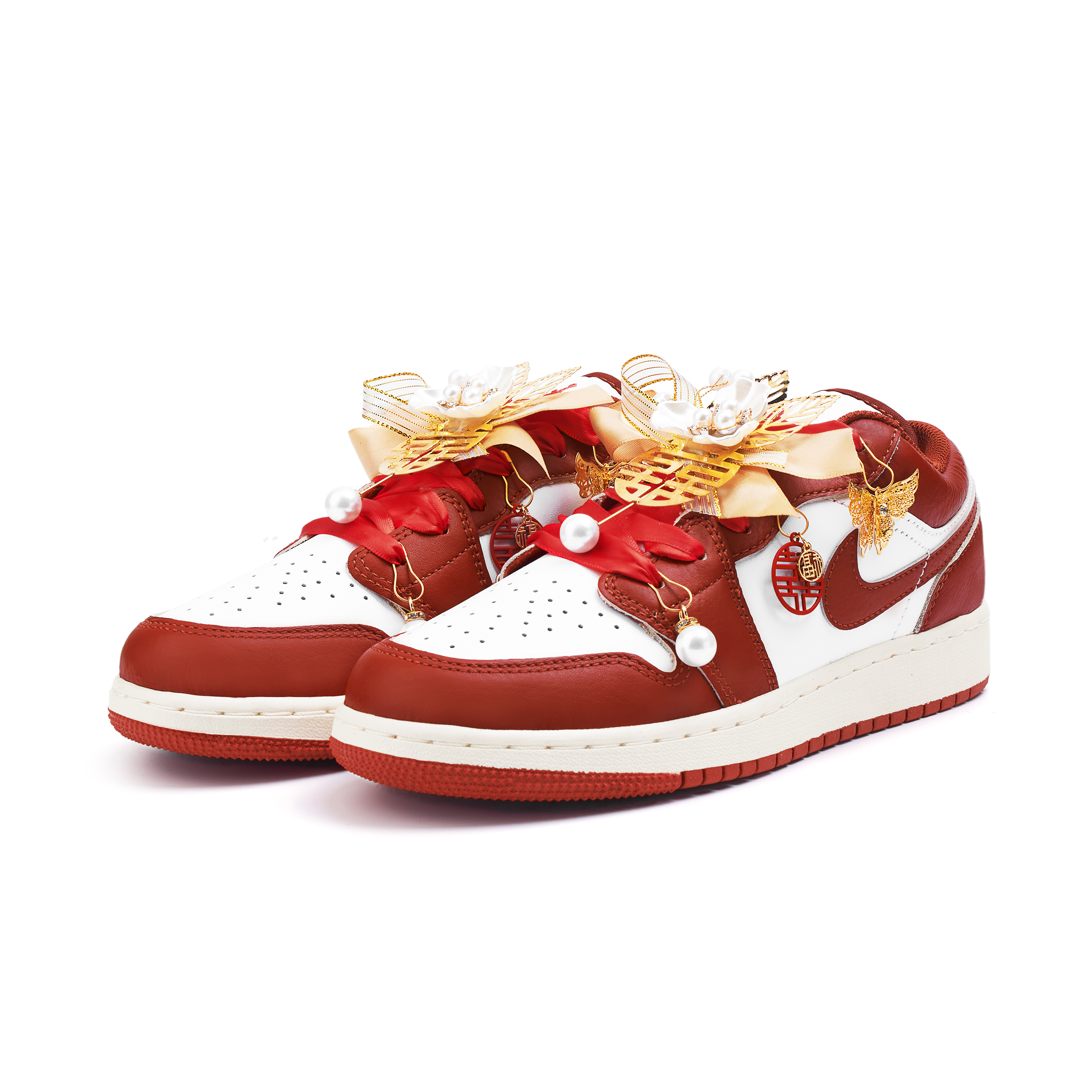 Jordan Air Jordan 1 Low top Vintage Basketball Shoes Women’s Red