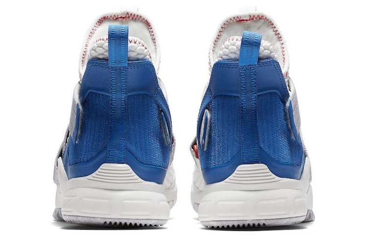 Мужские кроссовки Nike Zoom Soldier 12 (бело-фиолетово-синий) — Белый / фиолетовый / синий — фото 5