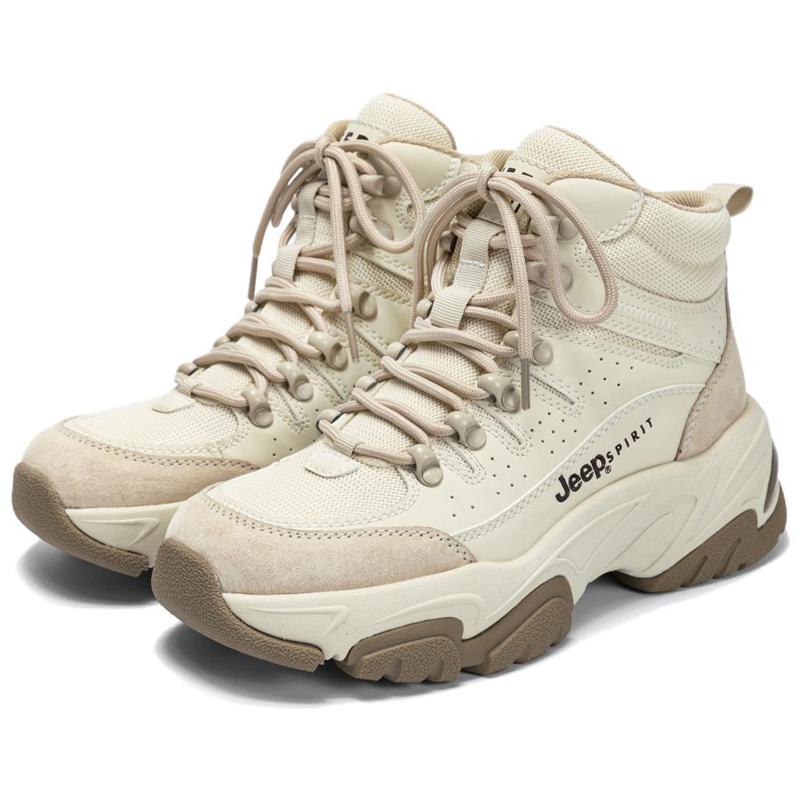 JEEP SPIRIT Casual Abrasion Resistant Breathable Abrasion Resistant Breathable High top Hiking Shoes Women’s