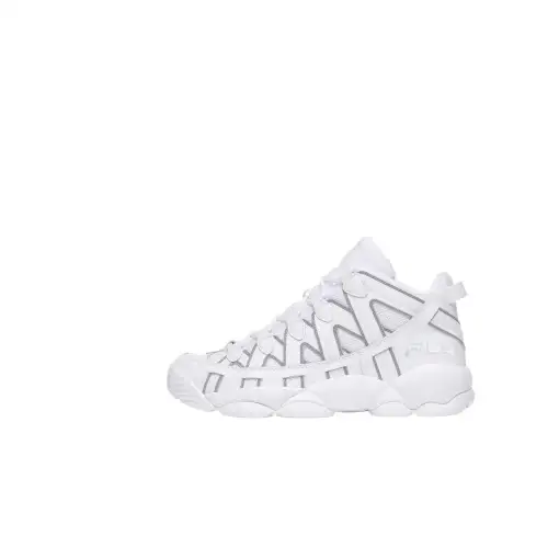 FILA Stackhouse Spaghetti Mid top Basketball Shoes Men's White