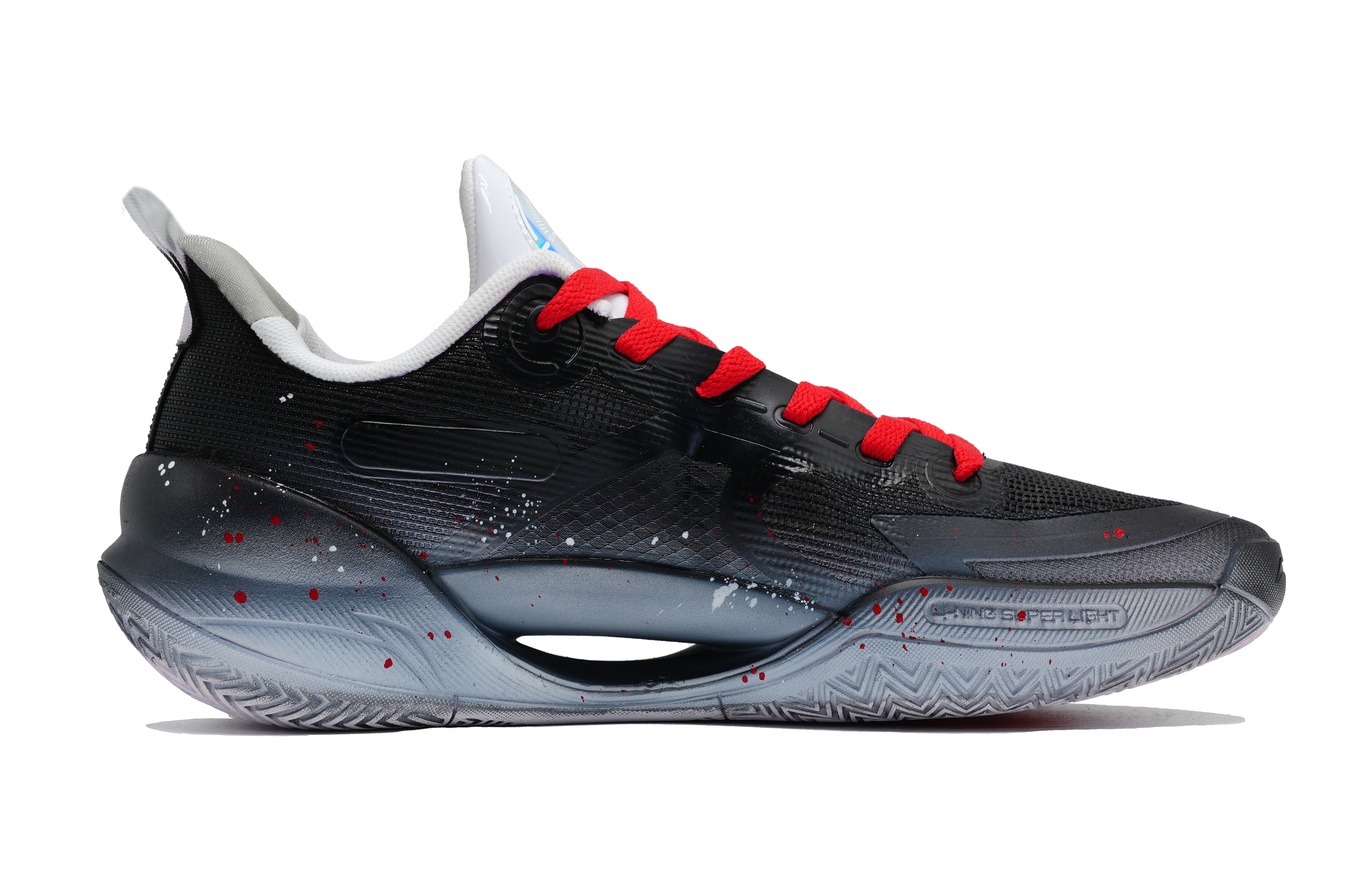 Li Ning Super Light V2 Cushioning Slip Resistant Abrasion Resistant Low top Basketball Shoes Men’s Black