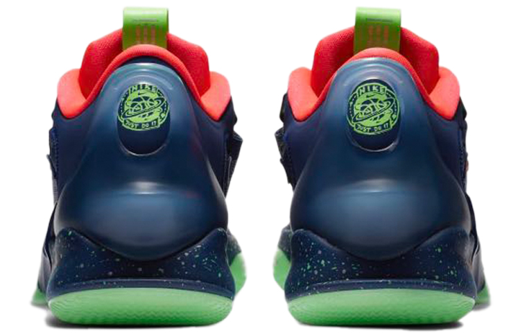 Мужские кроссовки Nike Adapt bb 2.0 Air Zoom Turbo (синий, зеленый) — Синийзелёный — фото 5