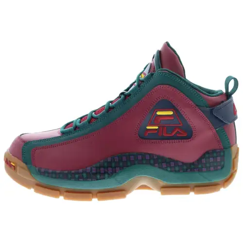 FILA Grant Hill 2 Mid top Basketball Shoes Men's Red Green