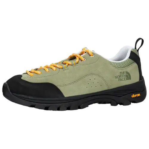 THE NORTH FACE Slip Resistant Abrasion Resistant Low top Hiking Shoes Unisex Green Orange