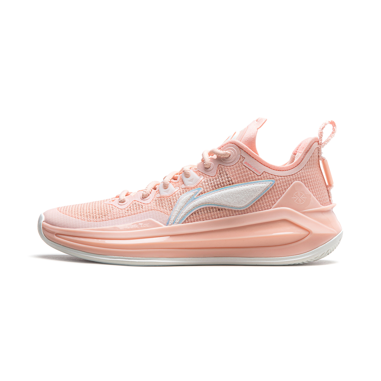 Li Ning Liren 3 V2 Piggy Bank Cushioning Slip Resistant Abrasion Resistant Low top Basketball Shoes Unisex Orange Pink