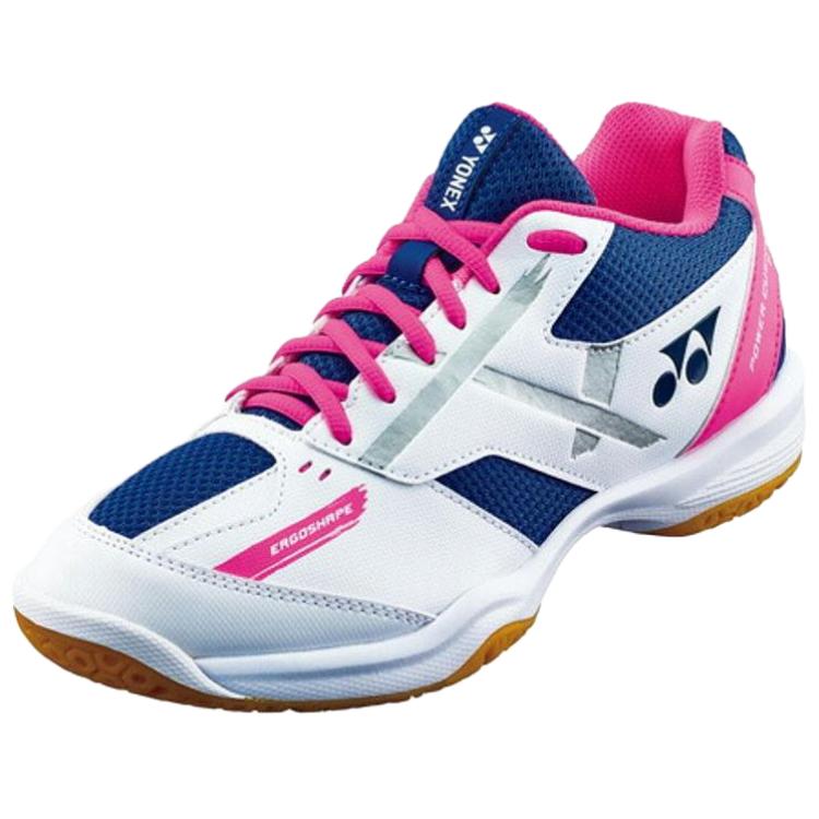 YONEX Power Cushion 670 Cushioning Slip Resistant Low top Badminton Shoes Unisex White Blue Pink