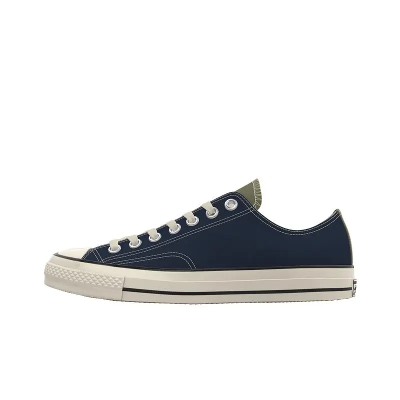Converse Comfortable Abrasion Resistant Low top Canvas Shoes Unisex Blue