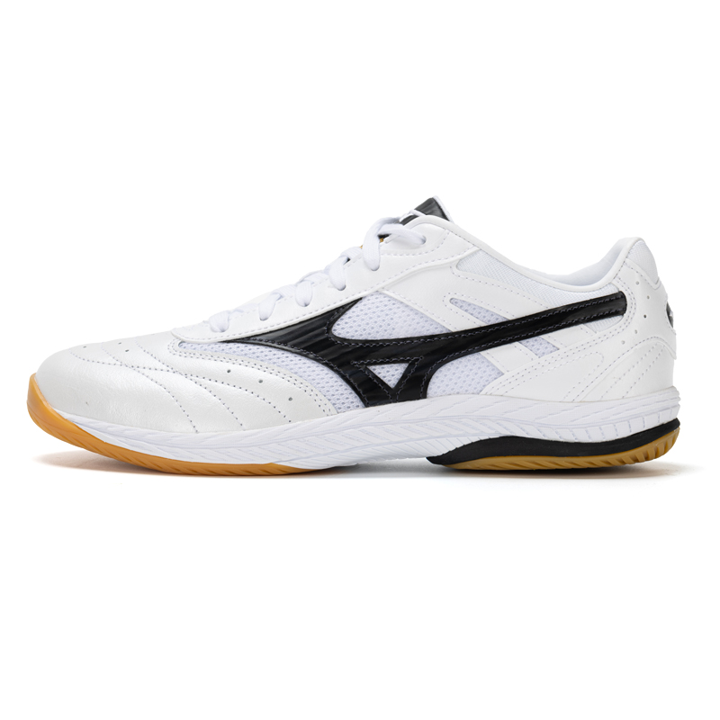 Mizuno Slip Resistant, Abrasion Resistant, Breathable Low top Training Shoes Unisex White Black