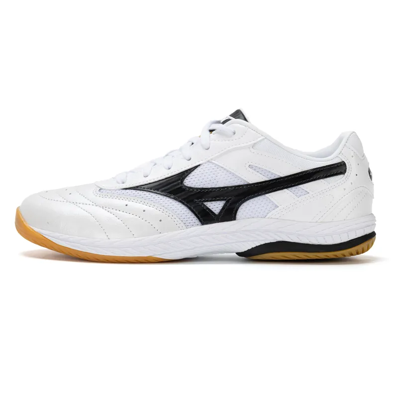 Mizuno Slip Resistant, Abrasion Resistant, Breathable Low top Training Shoes Unisex White Black