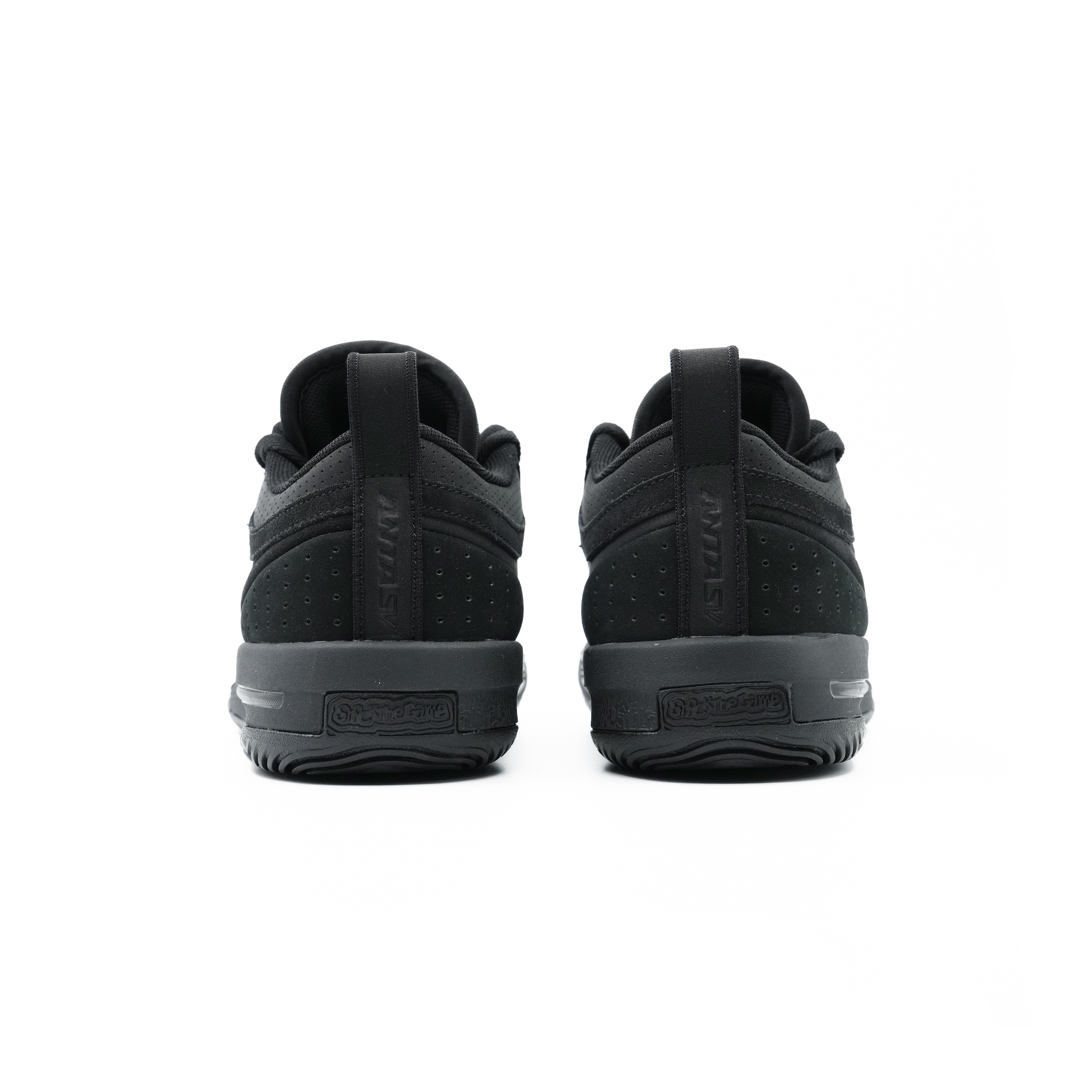 Anta Cushioning, Wear Resistant Low top Basketball Shoes Men’s Basic Black