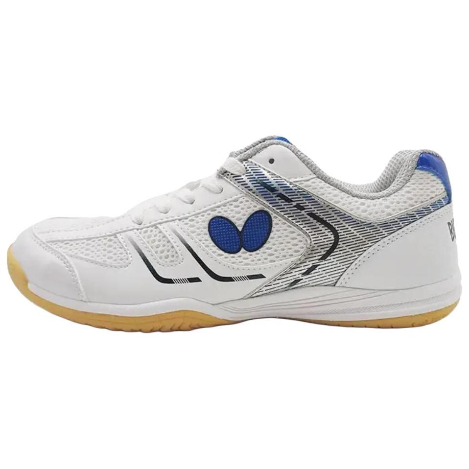 Butterfly Breathable, Lightweight Coverage Low top Training Shoes Unisex White Blue