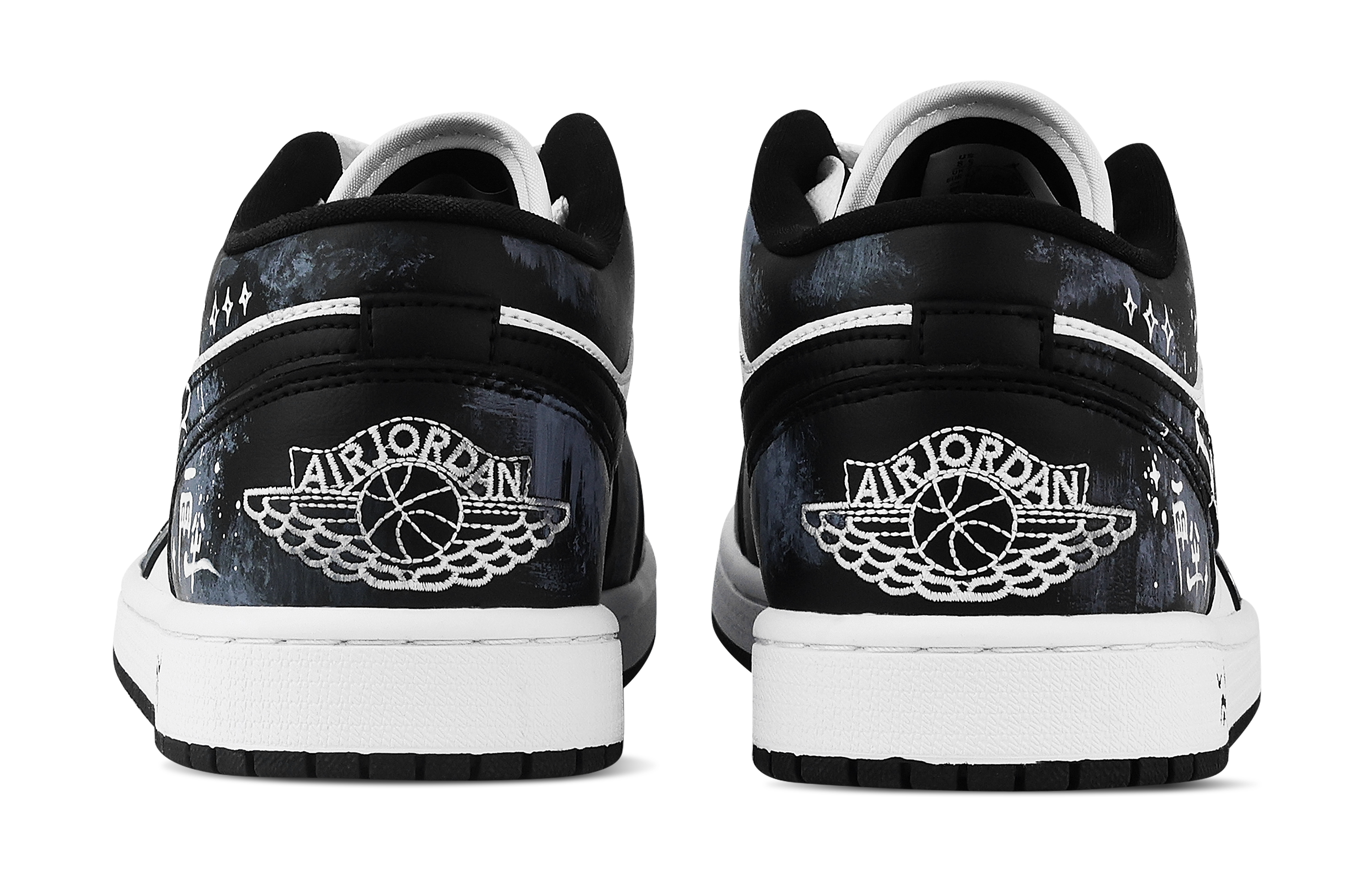 Jordan Air Jordan 1 Rise And Flourish Low top Vintage Basketball Shoes Unisex Navy Blue
