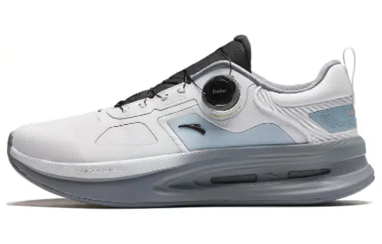 Anta Round Tip Cushioning, Wear Resistant Low top Training Shoes Men's Gray Blue