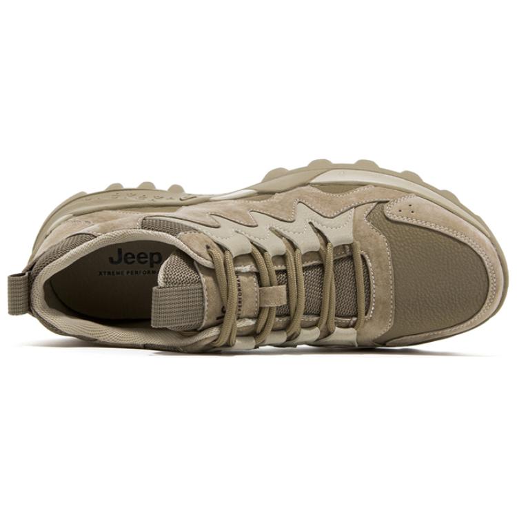 Jeep Comfortable Low top Hiking Shoes Men’s Light Khaki