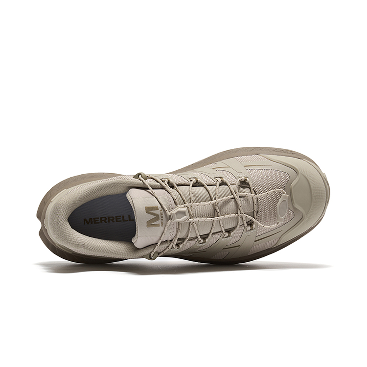 MERRELL Cushioning, Wear Resistant Low top Hiking Shoes Unisex Gray Khaki