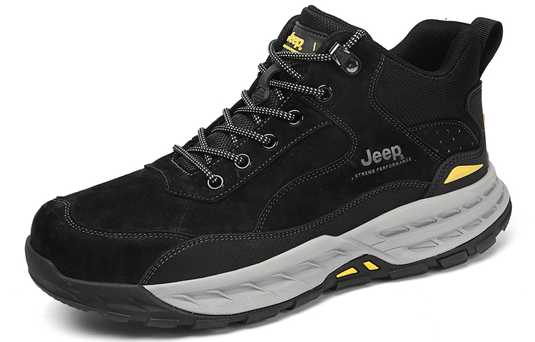 Jeep Mid top Outdoor Shoes Men’s Black