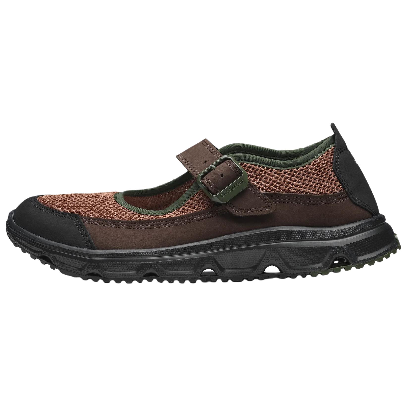 SALOMON Salomon RX Marie-JEANNE, comfortable and soft flat-heeled Mary Jane shoes, same style for men and women, brown