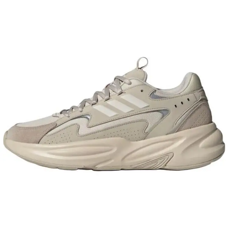 Adidas OZWAVE PU, Textile, Synthetic Leather Low top Chunky Sneakers Unisex Khaki