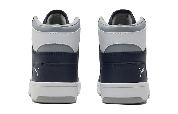 Кроссовки PUMA REBOUND (сине-бело-серые) — Синий / белый / серый — фото 5