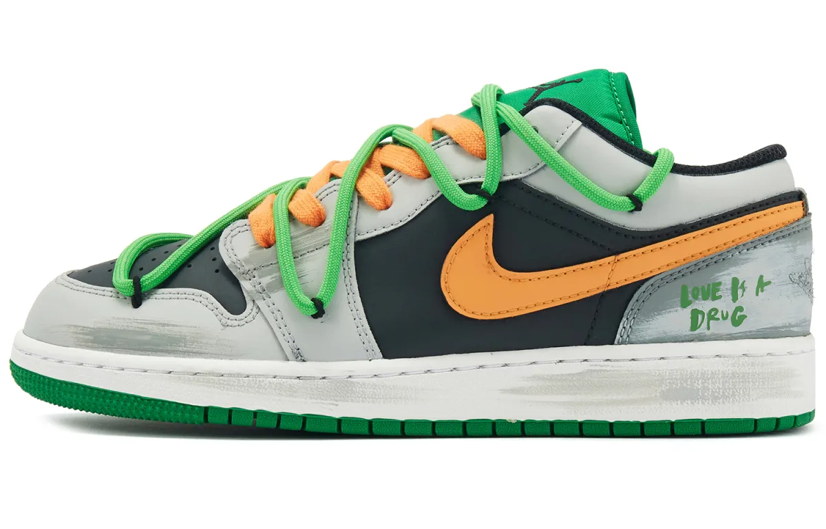 Jordan Air Jordan 1 Low Sweet Orange Kiwi Breathable Lightweight Breathable And Lightweight Low top
