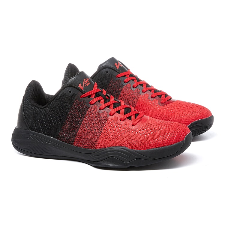 VOIT Basketball Shoes Men’s Low Top Black/Ice Red