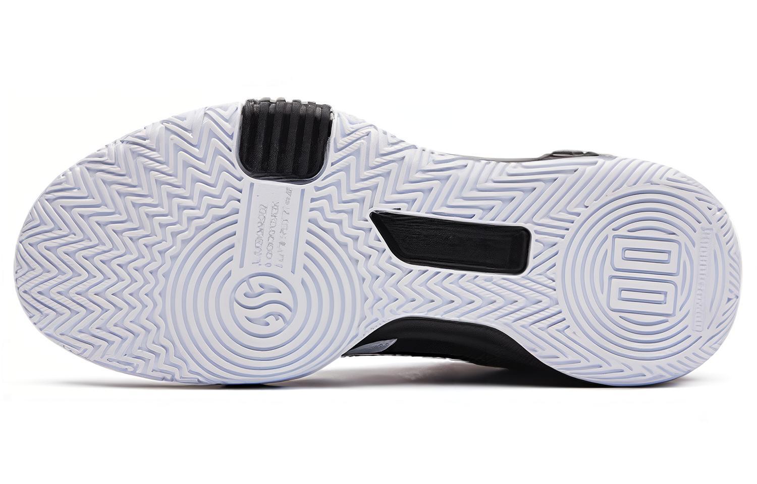 361° Ag Volley Cushioning Slip Resistant Abrasion Resistant Mid top Basketball Shoes Men’s White Black